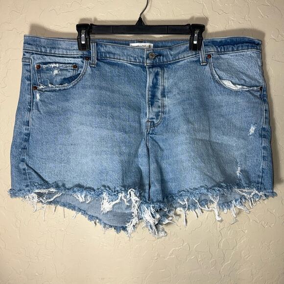 Abercrombie & Fitch Pants - Abercrombie the 90s baggy shorts low rise plus size